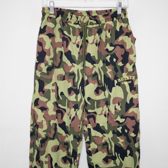 ROTATE BIRGER CHRISTENSEN Mimina Track Pants Camo Jogger Streetwear SZ M - Picture 4 of 6